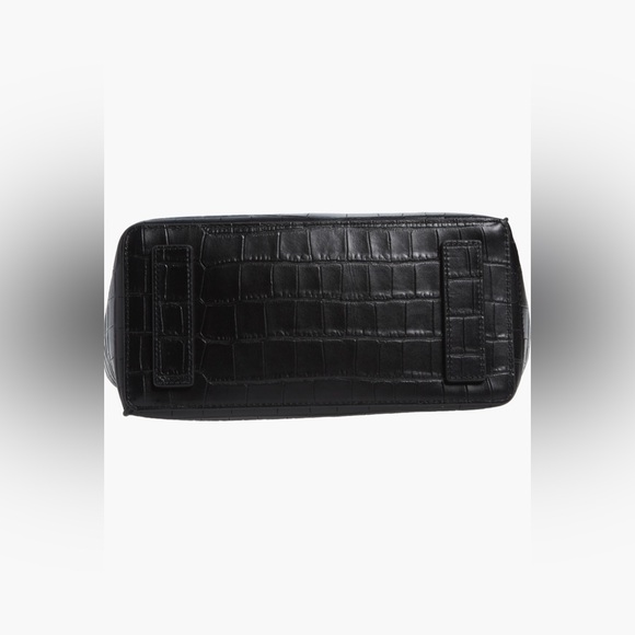 All Saints Authentic Kita Croc Embossed Leather Shoulder/Crossbody Bag - Picture 7 of 8